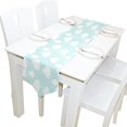 thumbnail image 5 of EREHome Blue Sky with Clouds and Rain Dining Table Runner 13x90 Inches Blue Home Table Top Decoration Wedding Party Decor, 5 of 5