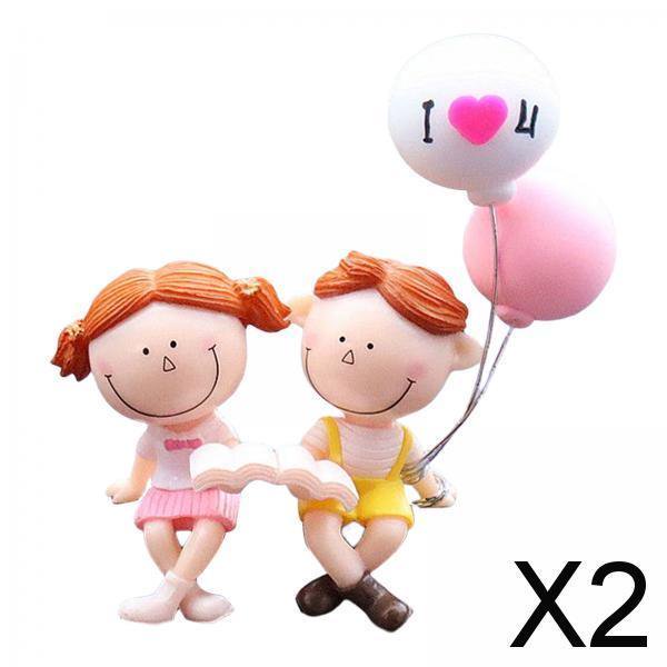 Conjunto de Figuras de Enamorados, Accesorios para Automóvil, Decoración en Miniatura 2 piezas