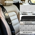 thumbnail image 6 of Yuyamidu Sun and Moon Car Seat Belt Pad 2 Pack Fluffy Seat Belt Cover for Most Cars Sedans SUVs Thick Car Accessories Non-Slip Auto Seat Belt Shoulder Strap Covers, Black, 6 of 7