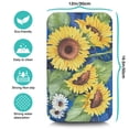 thumbnail image 5 of Washable Rubber Sunflower Cute Floral Dish Drying Mats for Kitchen Counter Home Large Coffee Bar Pad Accessories and Decor for Utensils Stemware 19.5''x12'', 5 of 7