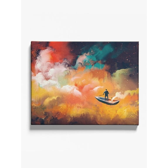 A Boat In Space 11x14 Canvas -Image by Shutterstock,