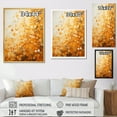 thumbnail image 4 of Designart "Harvested Gold II" Abstract Landscape Floater Framed Canvas Wall Art, 4 of 7