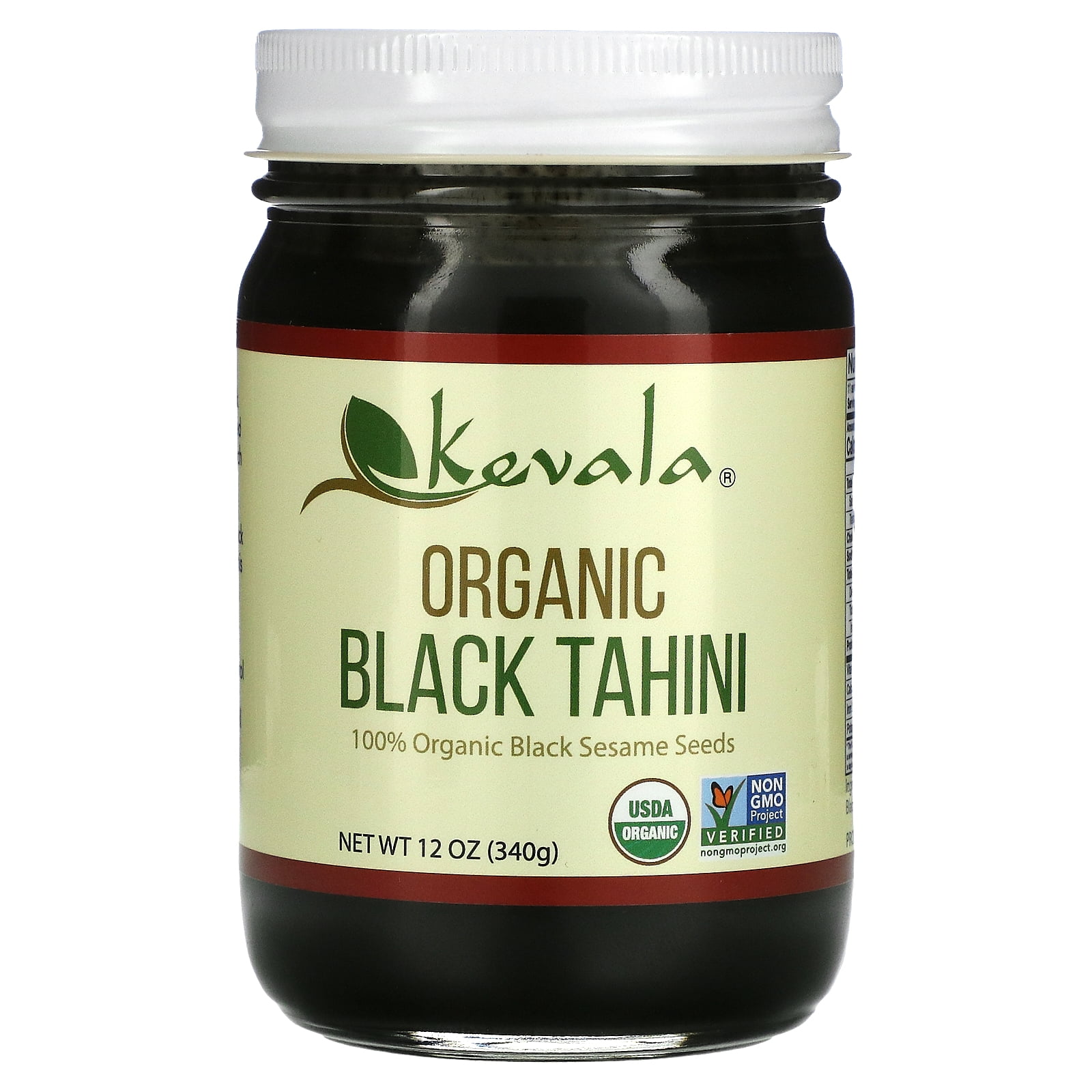 Organic Black Tahini, 12 oz (340 g), Kevala