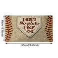 thumbnail image 2 of Custom Baseball Hom Plate Doormat,Hom Plate Door Mat Baseball Outdoor,Baseball Door Mat,Perfect For Baseball Players & Fans - Durable, Anti-Slip, Decorative Rug For Indoor & Outdoor Use,40x60cm, 2 of 7