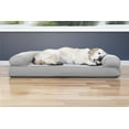 thumbnail image 2 of FurHaven Pet Products Quilted Cooling Gel Top Sofa Pet Bed for Dogs & Cats - Silver Gray, Jumbo, 2 of 13