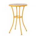 thumbnail image 6 of Leumius Outdoor Side Table with Tile Mosaic Top & Metal Legs,14" Square Accent Table for Patio/Garden/Balcony,Yellow, 6 of 8