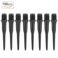 thumbnail image 2 of Zshan 100 Pcs Pointes de Remplacement Noires pour Fléchettes Électroniques à Pointe Souple, 2 of 8