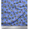 thumbnail image 1 of Soimoi Velvet Fabric Star,Leaves & Rose Floral Print Sewing Fabric Yard 58 Inch Wide, 1 of 1