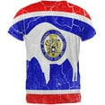 thumbnail image 2 of Wyoming Vintage Distressed State Flag All Over Mens T Shirt Multi X-LG, 2 of 2