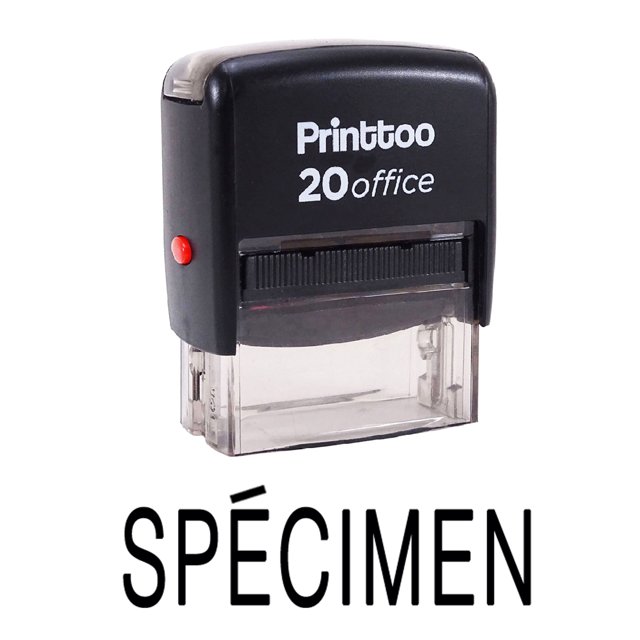 Printtoo Office Stationary Custom Stamp SPECIMEN Self Inking Rubber Stamp-Black