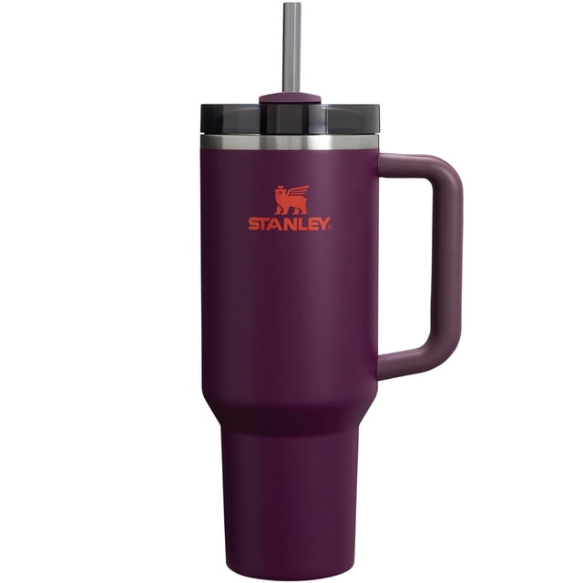 Stanley Vaso de Acero Inoxidable - Botella de Agua Aislada al Vacío para el Hogar y el Coche Vaso Reutilizable con Pajita Resistente a las Fugas Flip Frío durante 12 Horas o Helado durante 2 Días