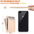 thumbnail image 4 of GH GOLD HORSE Slim Card Holder RFID Blocking Minimalist Leather Front Pocket Wallet for Women, 4 of 5