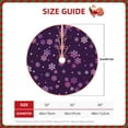 thumbnail image 2 of Xecao Purple Snow Flakes Pattern Christmas Tree Skirt Holiday Part Decorations for Christmas Tree, Farmhouse Christmas Decor Xmas Holiday Home Party Decorations-30", 2 of 6