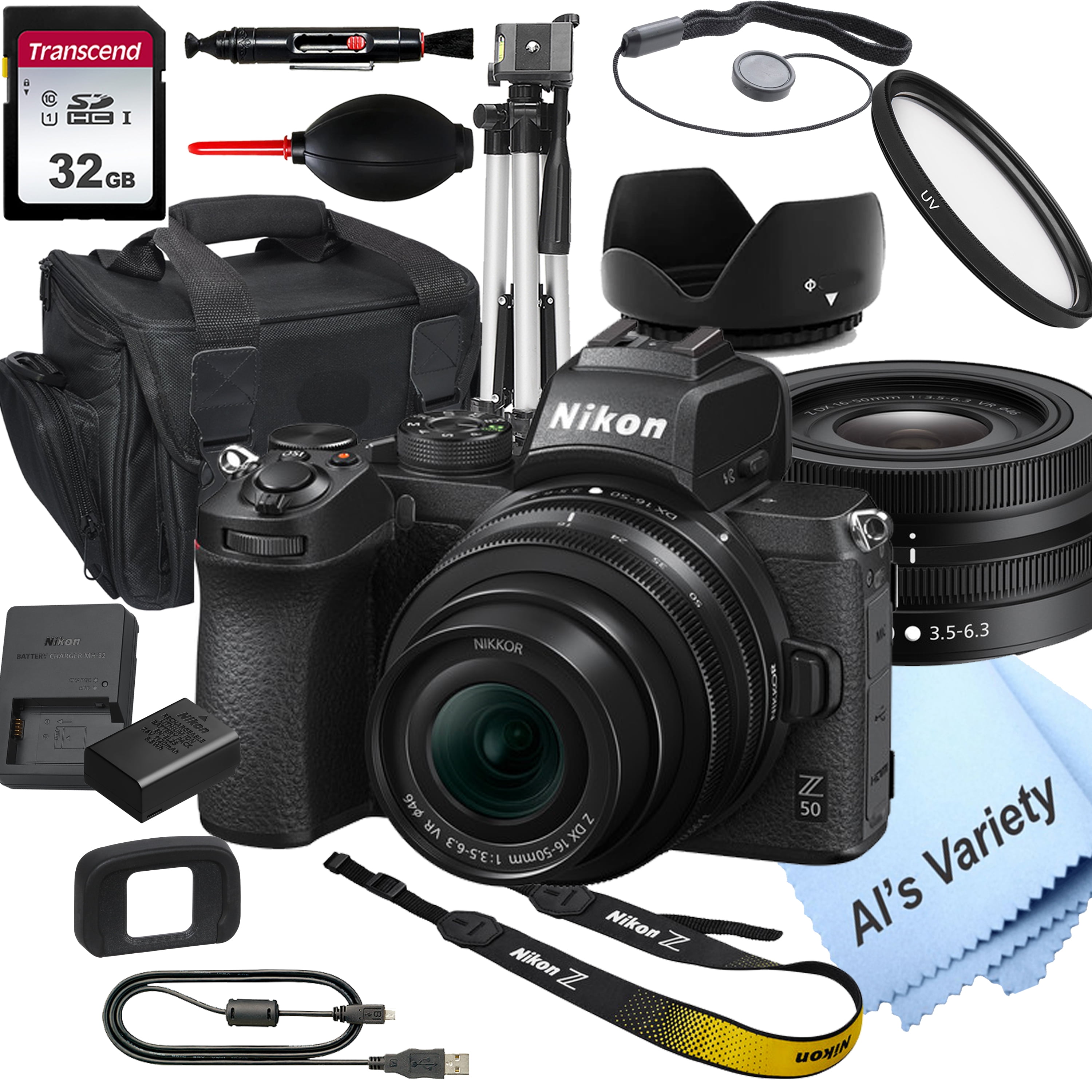 Nikon Z50 Mirrorless Digital Camera with 1650mm Lens+ 32GB Card
