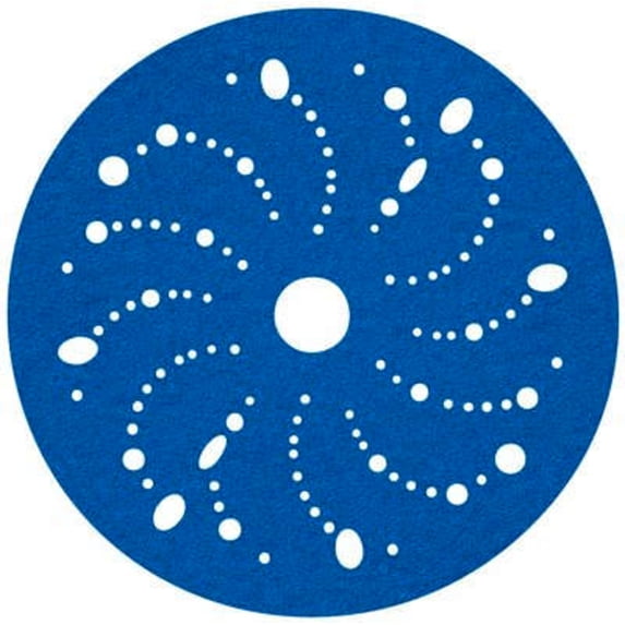 3M Hookit Blue Abrasive Disc 321U Multi-hole, 36157, 5 in, 80, 50 discs per carton, 4 cartons per case