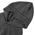 thumbnail image 5 of Soft Pullover Poncho Sweater Cape V Neck Knitted Pullover with Hood for Women, 5 of 9