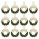 thumbnail image 2 of Guirnaldas navideñas, adornos navideños, regalos navideños, 12 cintas para coronas navideñas de 9 cm, mini corona navideña con lazo de bayas, cinta para corona de Adviento., 2 of 3