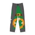 thumbnail image 6 of Daiia Spring St Patrick’S Day Irish Gnomes Men's Sleep Pant with Pockets and Drawstring,Pajama Pants-Medium, 6 of 9