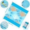 thumbnail image 4 of Beach Blanket 79 x 83inch Sandproof Beach Mat Waterproof Quick Drying Picnic Mat for Travel Camping, 4 of 10