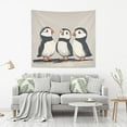 thumbnail image 2 of Yayeee Tapestry Wall Hanging for Bedroom 60" x 40" Living Room Home Wall Art Decor, Cute Little Puffin, 2 of 7