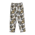 thumbnail image 4 of Goofa Tulips Flowers Printed Soft Pajama Pants for Women, Wide Leg Comfy Casual Lounge Yoga Pants-Small, 4 of 9