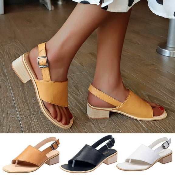 Kmdttou Shoes for Women Flat Shoes Beach Sandals Summer Non-Slip Causal Slippers With Comfortable Plantar Fasciitis Arch Support(Size:35-42)