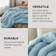 thumbnail image 4 of Manta Bedsure de forro polar azul esponjoso, sherpa, 130 x 150 cm, 4 of 8