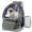 Gray, variant on Large Space Bubble Window Pet Backpack Carrier for Small Dogs and Cats up to 15 Lbs, Airline Approved Breathable Pet Carrier for Travel, Hiking, and Outdoor Use