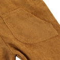 thumbnail image 4 of Baby Girl Boy Velvet Strap Suspender Overalls Pant Solid Jumpsuit Bib Pants One-Piece Spring Fall Clothes, 4 of 7