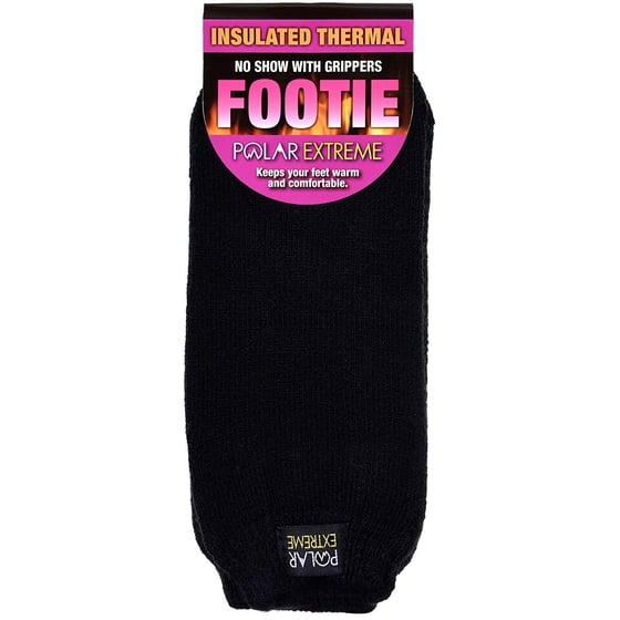 Polar Extreme Womens Polar Extreme Insulated Footie Socks with