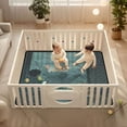 thumbnail image 2 of WOBOGO Rainy Scene Outside The Window Baby Playmats Extra Large Waterproof Rollable Activity Pads for Toddlers 50×50inch, 2 of 7