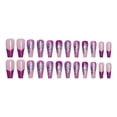 thumbnail image 2 of Longueur Cercueil Faux Ongles Scratch Résistant Presser sur les Ongles Amovible Garniture Ongles Pointe de Manucure Réglable Autocollants Filles Type 34, 2 of 6