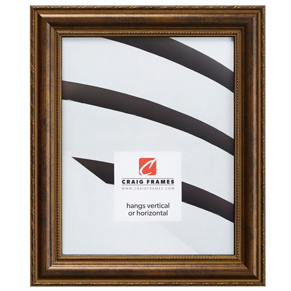 Craig Frames Victoria, 10x13 inch Picture Frame, Bronze