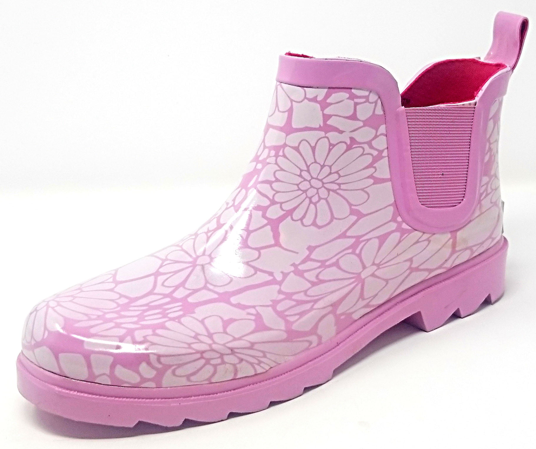 womens rain boots pink