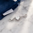 thumbnail image 6 of 925 Silver Plated Heart Jewelry Clasps Necklace Clasps and Closures,Double Bracelet Necklace Bracelet Lobster Clasp, 6 of 12
