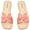 Light Brown 7018-2307, variant on Ataiwee Women's Flat Slide Sandals - Ladies Casual Criss Cross Slip On Walk Summer Dress Slide Sandals.