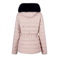 thumbnail image 5 of Women’s Winter Quilted Puffer Coat Fleece Lined Warm Winter Jacket with Removable Faux Fur Hood, 5 of 5