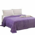 thumbnail image 7 of ERTUTUYI Soft Warm Solid Warm Micro Plush Blanket Throw Rug Sofa Bedding Purple, 7 of 7