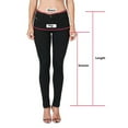 thumbnail image 3 of Leggings con costuras de alta elasticidad para mujer: largos, cintura media, ropa deportiva para todas las estaciones, 3 of 8