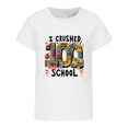thumbnail image 4 of SGMVNU Graphic Tees for Boys Girls Kids Girls Clothes Size 14-16 Casual Short Sleeve Crewneck Print T-Shirts Summer Outfit 100 Days of School Shirts(Size 8-9 Years,White), 4 of 4