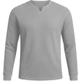 thumbnail image 6 of Kakii Men’s Waffle Henley Shirts, Long Sleeve Button Tops Casual Basic T-Shirts Lightweight Knit Pullover, 6 of 6