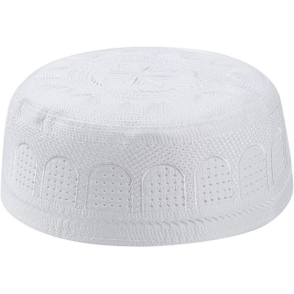 Men Kids Muslim Prayer Kufi Hat Skull Cap Embroidery Islam Kufi Headware takke Praying Beanie Hat Kofia Topi Hat