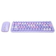 thumbnail image 1 of WL Keyboard And Mouse Combo, 68 Keys Retro WL Keyboard With Round Keycaps, 2.4GHz WL Connection, Mouse Support DPI Adjustment, 1 of 8