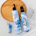 thumbnail image 5 of Paraguas Disney Stitch con diseño de Lilo & Stitch, protección UV, 3 pliegues, portátil, para mujeres y niños, regalo, 5 of 5