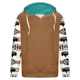 thumbnail image 3 of Jinhomg Mens Fleece Lined Hoodies Vintage Western Cowboy Sweatshirts Casual Comfy Long Sleeve Country Graphic Pullover Tops with Pocket Coffee XL, 3 of 5