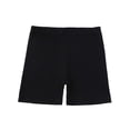 thumbnail image 5 of Tfken Jean Shorts For Kids Girls Summer Elastic Waist Solid Color Slim Shorts Casual Trendy Daily Wear Teen Classic Denim Shorts Black, 5 of 6