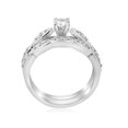 thumbnail image 3 of 3/4ct Vintage Diamond Engagement Wedding Ring Set 14K White Gold, 3 of 4