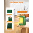 thumbnail image 4 of NFTIGB Space Heater Portable Desktop Electric Heater for Home, 1500W PTC Ceramic Fast Heating, New, 4 of 7
