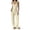*Yellow, variant on Binmer Women's Sleeveless Cami Top and Straight Leg Pants 2 Piece Outfit Set,Casual Matching Loungewear Set ,L