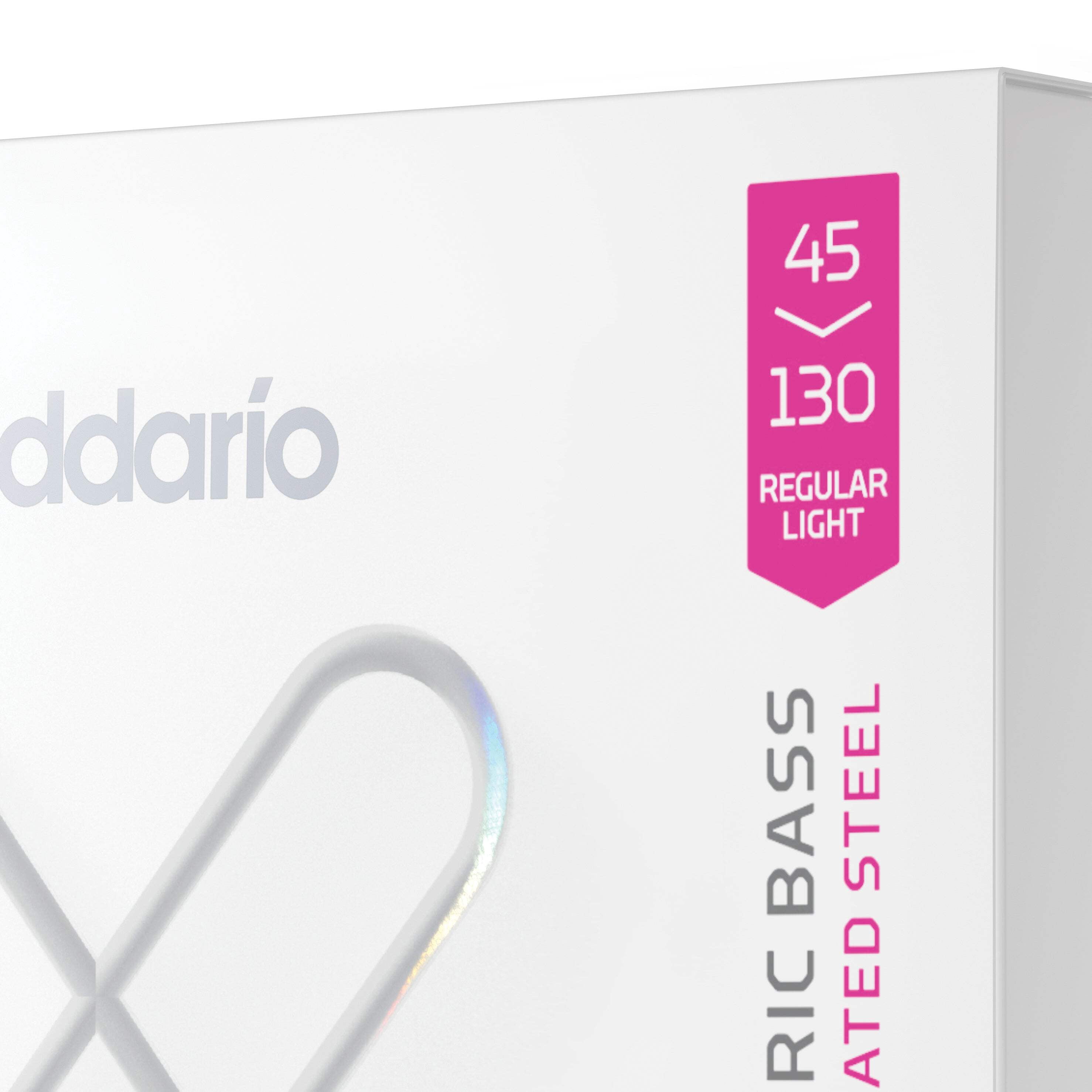 D'Addario XS Nickel Bass Electric Bass Guitar Strings - Regular Light (45 - 130)
